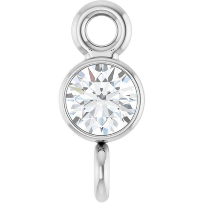 .06 CT Natural Diamond Link, 3 mm x 7 mm