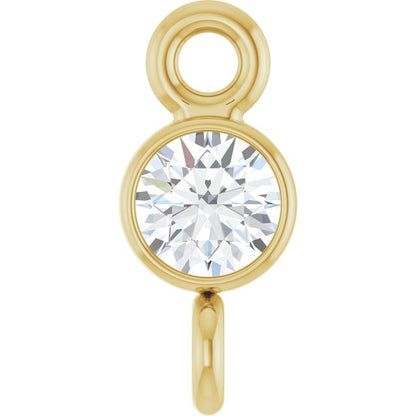 .06 CT Natural Diamond Link, 3 mm x 7 mm