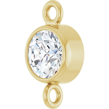 1/4 CT Natural Diamond Link, 4.7 mm x 8.6 mm