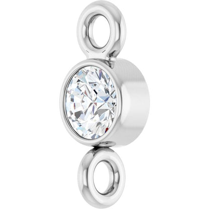 .06 CT Natural Diamond Link, 3 mm x 7 mm