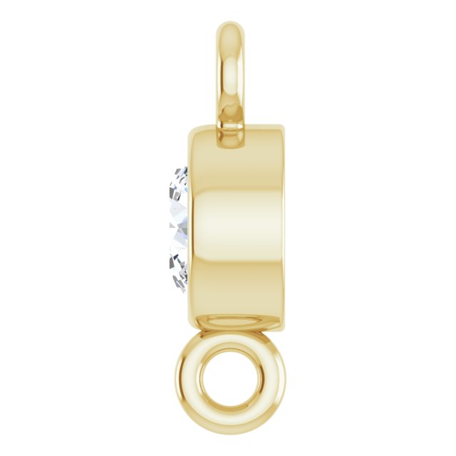 1/8 CT Lab-Grown Diamond Link, 3.9 mm x 7.7 mm