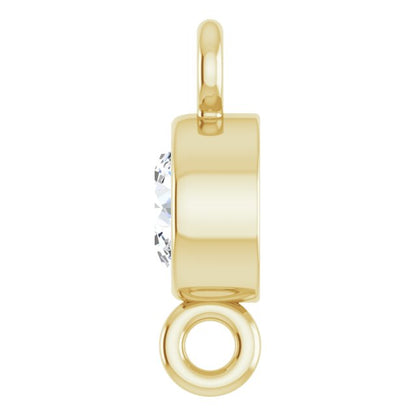 1/8 CT Lab-Grown Diamond Link, 3.9 mm x 7.7 mm