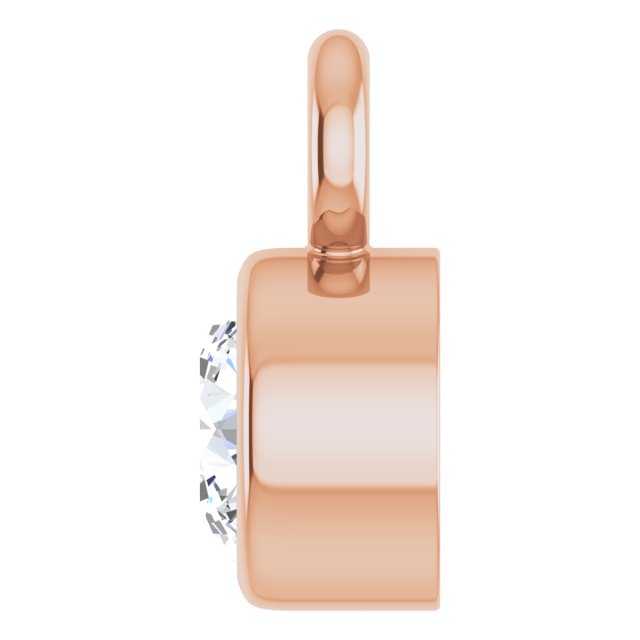 .07 CT Natural Diamond Dangle, 3.2 mm x 5.2 mm