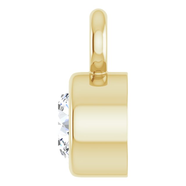 .07 CT Natural Diamond Dangle, 3.2 mm x 5.2 mm