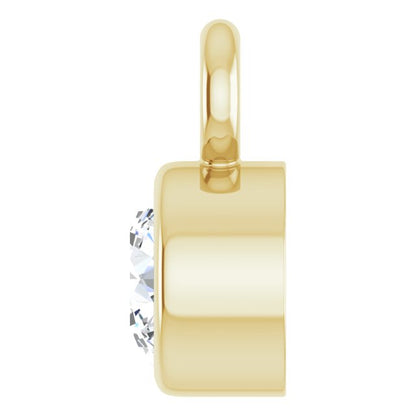 .07 CT Natural Diamond Dangle, 3.2 mm x 5.2 mm
