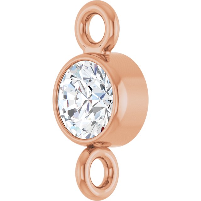 1/10 CT Natural Diamond Link, 3.5 mm x 7.4 mm