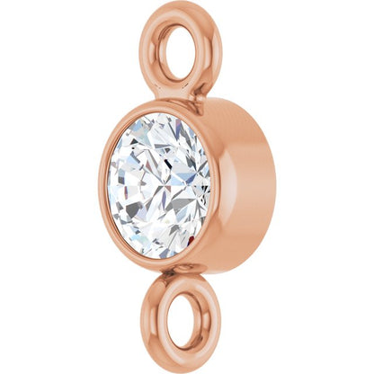 1/10 CT Natural Diamond Link, 3.5 mm x 7.4 mm