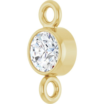 1/10 CT Natural Diamond Link, 3.5 mm x 7.4 mm