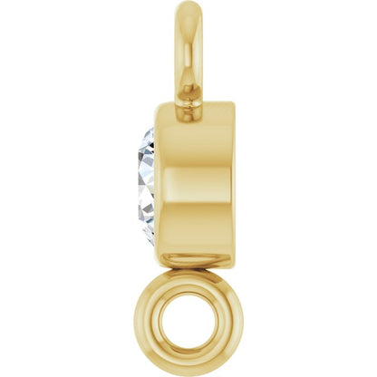 .07 CT Natural Diamond Link, 3.2 mm x 7.2 mm