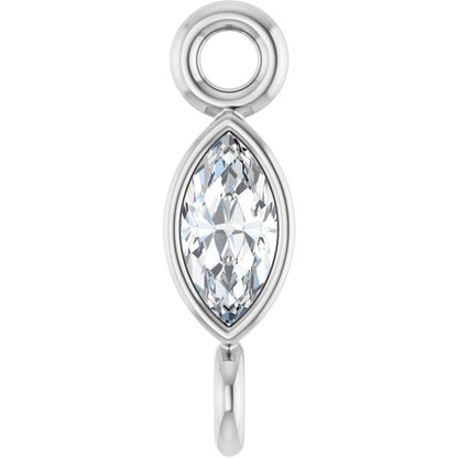 .05 CT Lab-Grown Diamond Link, 2.35 mm x 7.88 mm