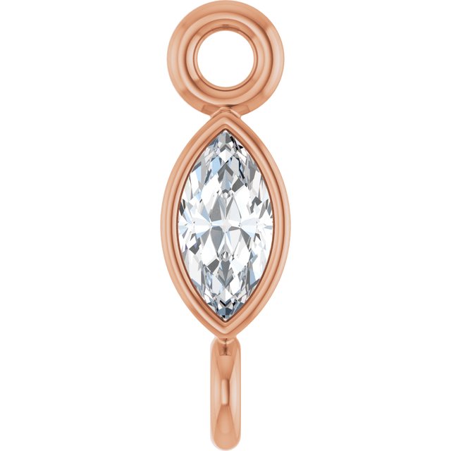 .05 CT Lab-Grown Diamond Link, 2.35 mm x 7.88 mm