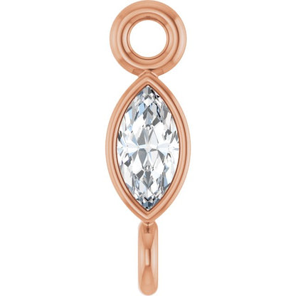 .05 CT Lab-Grown Diamond Link, 2.35 mm x 7.88 mm