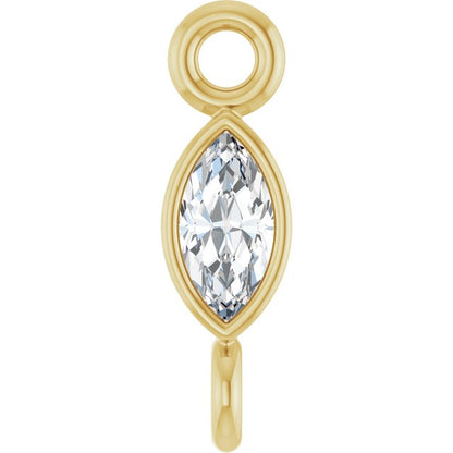 .05 CT Lab-Grown Diamond Link, 2.35 mm x 7.88 mm