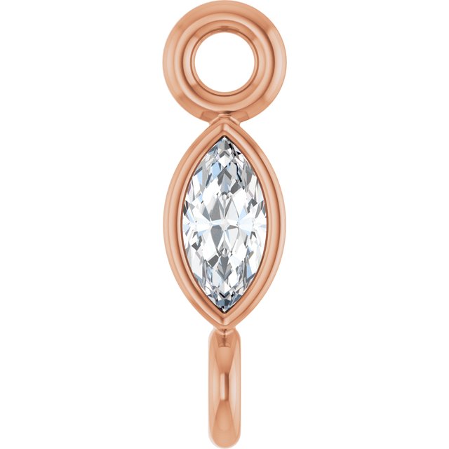 .03 CT Lab-Grown Diamond Link, 2.13 mm x 7.55 mm