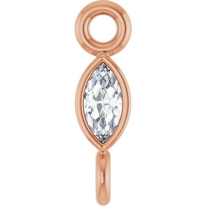 .03 CT Lab-Grown Diamond Link, 2.13 mm x 7.55 mm
