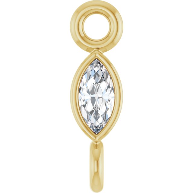 .03 CT Lab-Grown Diamond Link, 2.13 mm x 7.55 mm