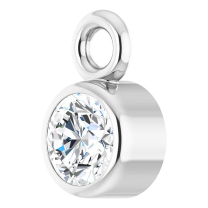 .07 CT Natural Diamond Dangle, 3.2 mm x 5.2 mm