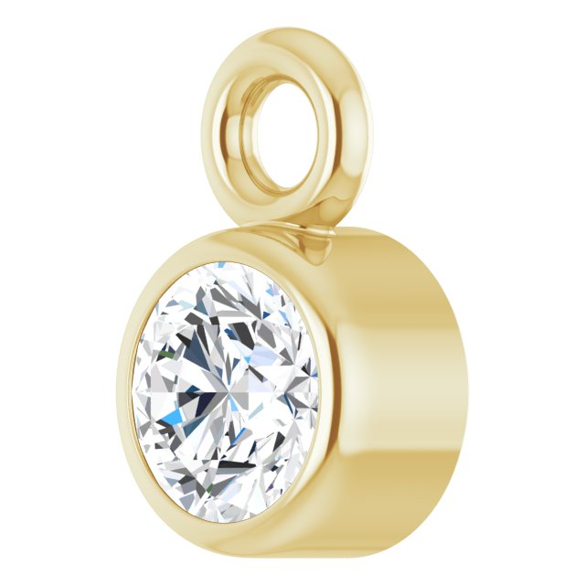 .07 CT Natural Diamond Dangle, 3.2 mm x 5.2 mm