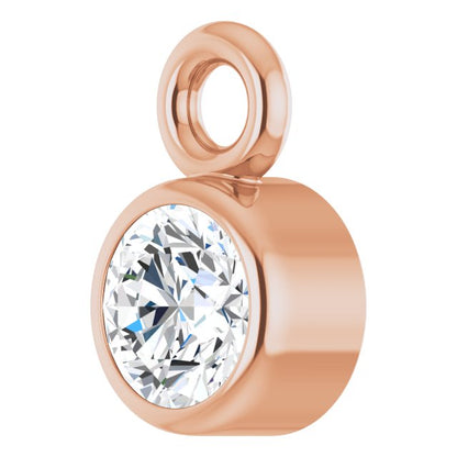 .07 CT Natural Diamond Dangle, 3.2 mm x 5.2 mm