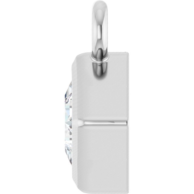 1/10 CT Natural Diamond Dangle, 4.75 mm x 4.75 mm