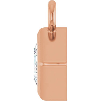 1/10 CT Lab-Grown Diamond Dangle, 4.75 mm x 4.75 mm