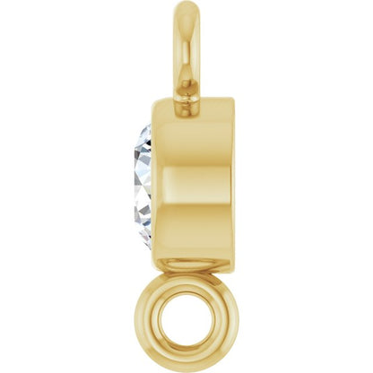1/10 CT Lab-Grown Diamond Link, 3.5 mm x 7.4 mm
