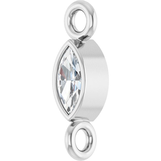 .05 CT Lab-Grown Diamond Link, 2.35 mm x 7.88 mm