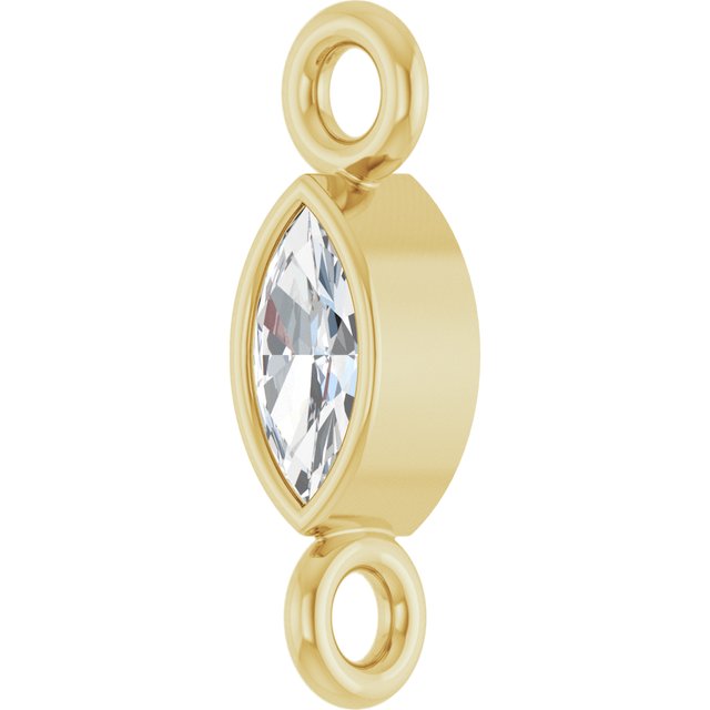 .05 CT Lab-Grown Diamond Link, 2.35 mm x 7.88 mm