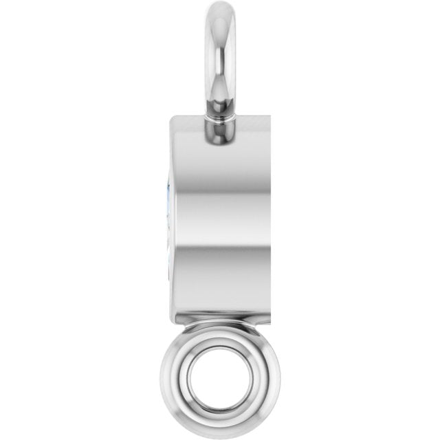 .03 CT Lab-Grown Diamond Link, 2.13 mm x 7.55 mm