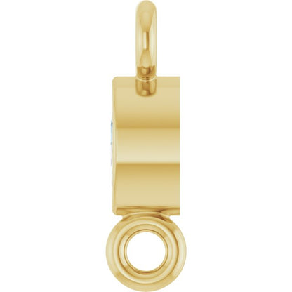 .03 CT Lab-Grown Diamond Link, 2.13 mm x 7.55 mm