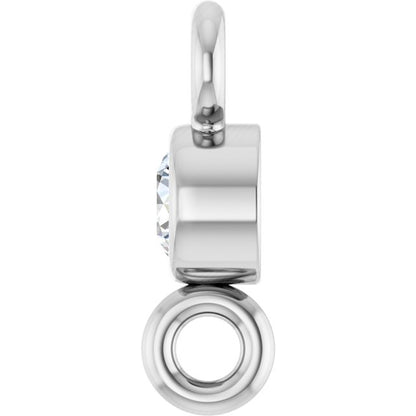 .03 CT Natural Diamond Link, 2.6 mm x 6.4 mm