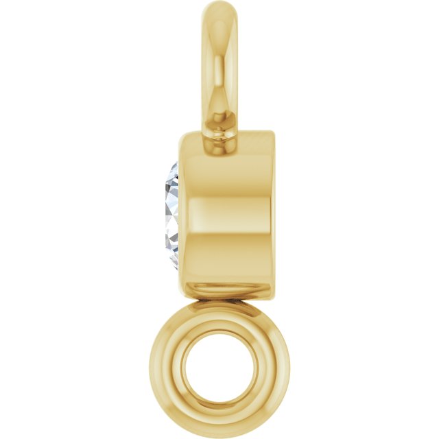 .03 CT Natural Diamond Link, 2.6 mm x 6.4 mm
