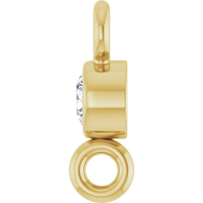 .03 CT Natural Diamond Link, 2.6 mm x 6.4 mm