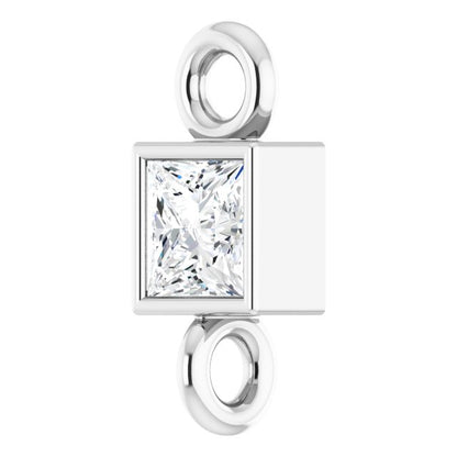 .07 CT Natural Diamond Link, 2.8 mm x 6.65 mm
