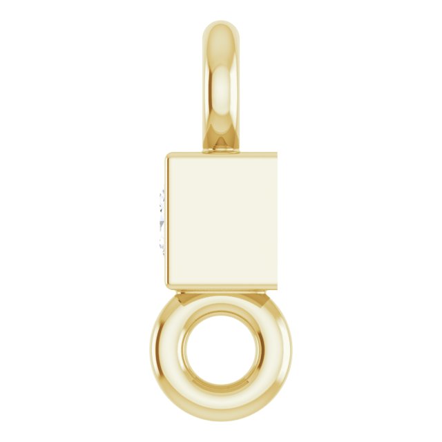 .025 CT Natural Diamond Link, 2.15 mm x 5.83 mm