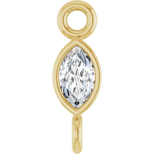 .05 CT Lab-Grown Diamond Link, 2.35 mm x 7.88 mm