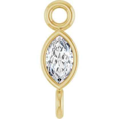 .05 CT Lab-Grown Diamond Link, 2.35 mm x 7.88 mm