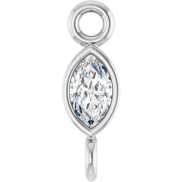 .05 CT Lab-Grown Diamond Link, 2.35 mm x 7.88 mm