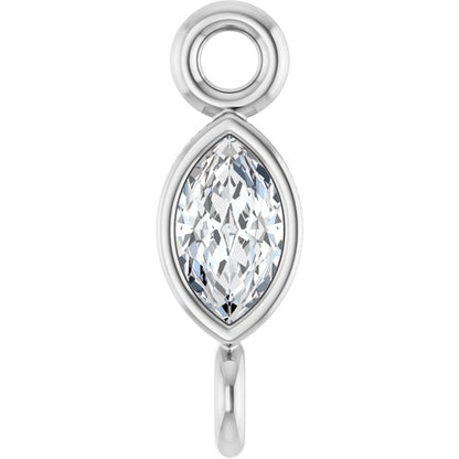 .05 CT Lab-Grown Diamond Link, 2.35 mm x 7.88 mm