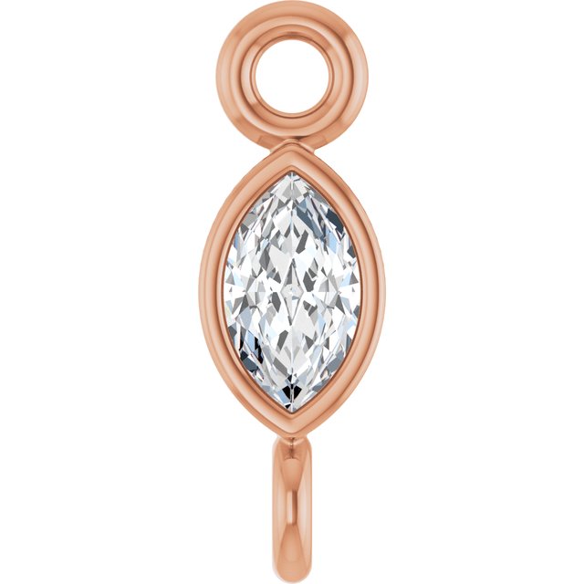 .05 CT Lab-Grown Diamond Link, 2.35 mm x 7.88 mm