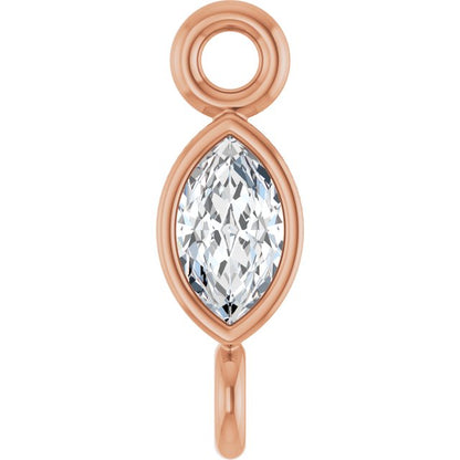 .05 CT Lab-Grown Diamond Link, 2.35 mm x 7.88 mm