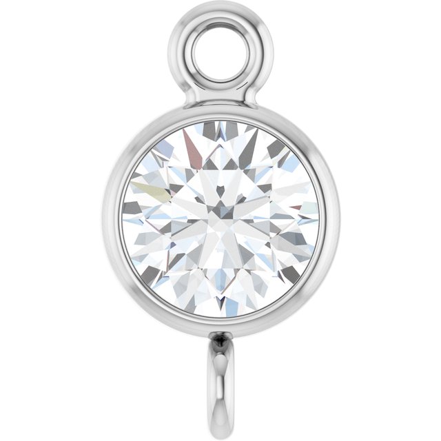 1/4 CT Natural Diamond Link, 4.7 mm x 8.6 mm