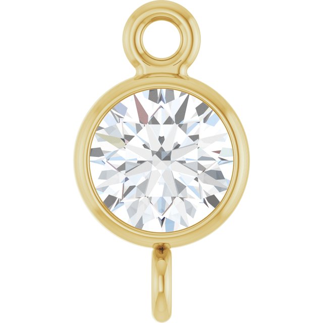 1/4 CT Natural Diamond Link, 4.7 mm x 8.6 mm
