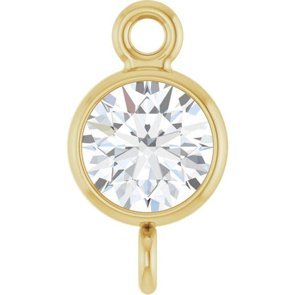 1/4 CT Natural Diamond Link, 4.7 mm x 8.6 mm