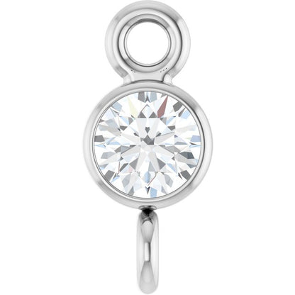 .07 CT Natural Diamond Link, 3.2 mm x 7.2 mm