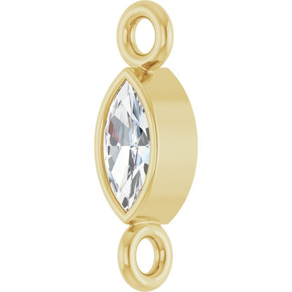 .07 CT Lab-Grown Diamond Link, 2.6 mm x 8.25 mm