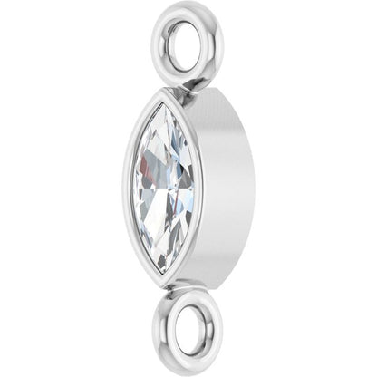 .07 CT Lab-Grown Diamond Link, 2.6 mm x 8.25 mm