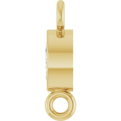 .05 CT Lab-Grown Diamond Link, 2.35 mm x 7.88 mm