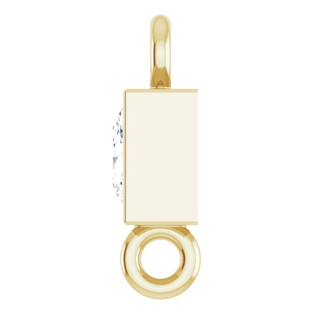 1/6 CT Natural Diamond Link, 3.5 mm x 7.38 mm