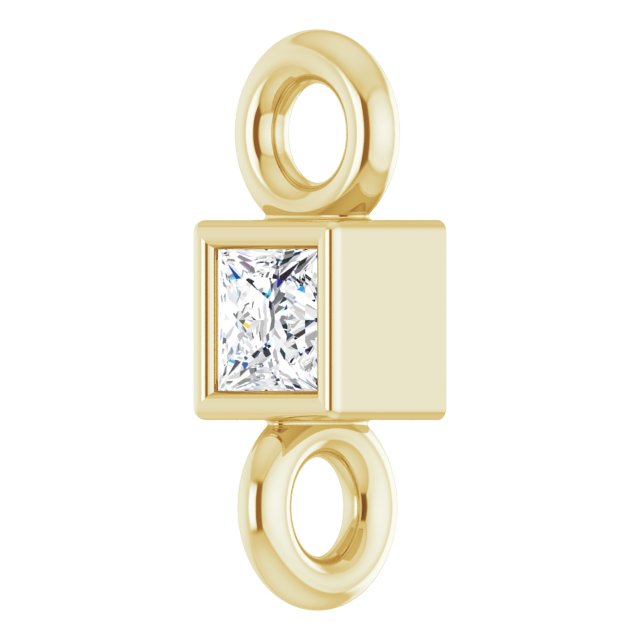 .025 CT Natural Diamond Link, 2.15 mm x 5.83 mm